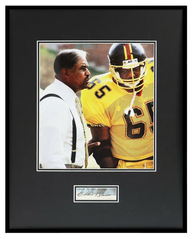 Eddie Robinson Signed Framed 16x20 Photo Display Grambling