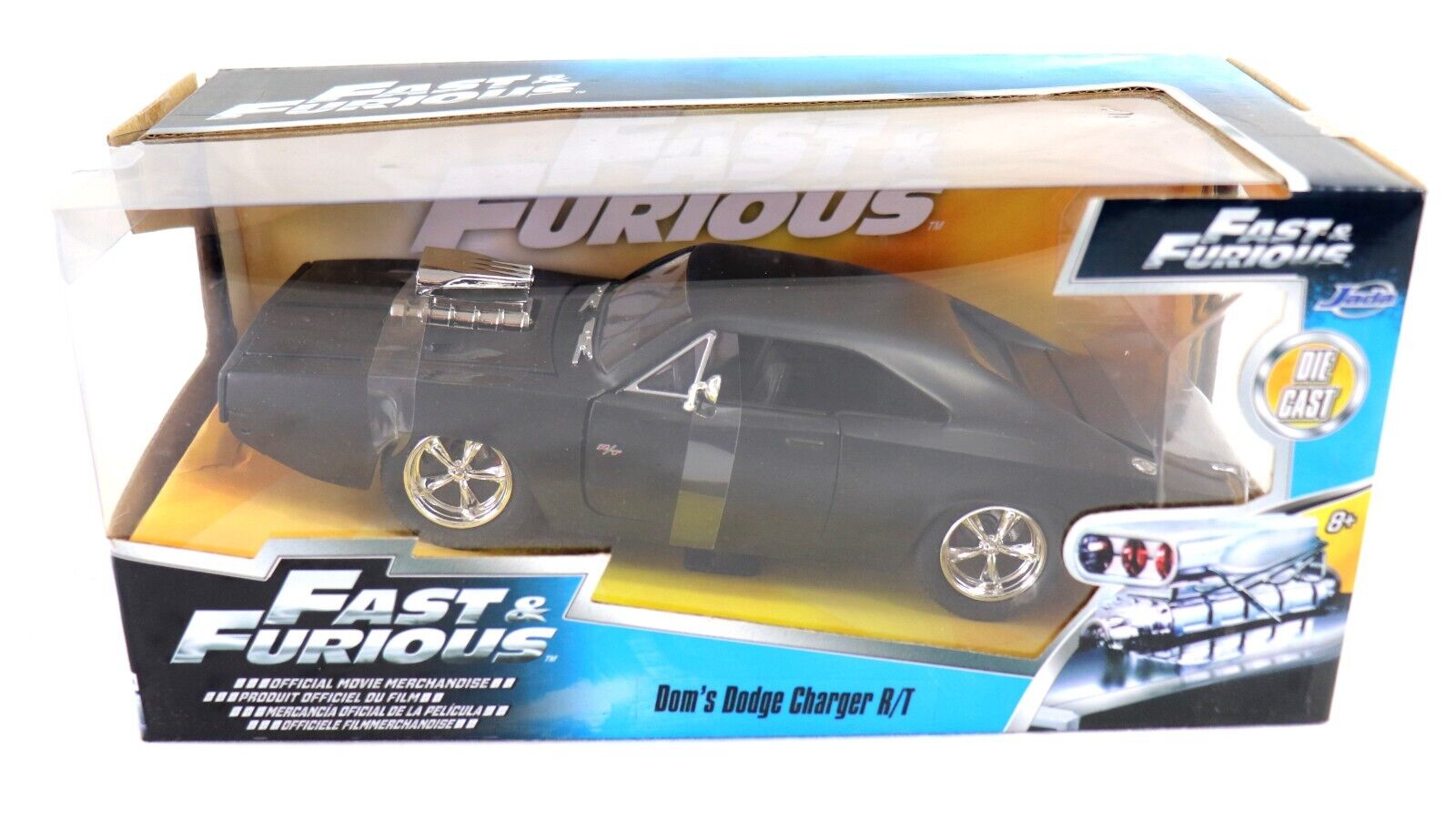 VINTAGE SEALED Jada 1:24 Fast & Furious Dom's 1970 Dodge Charger Diecast Car