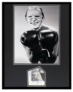 Frank Gorshin Signed Framed Riddler Boxing 16x20 Photo Display Batman