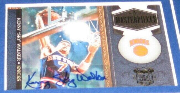 Kenny Sky Walker Dunk Contest Signed Framed 11x17 Photo Display UDA Knicks