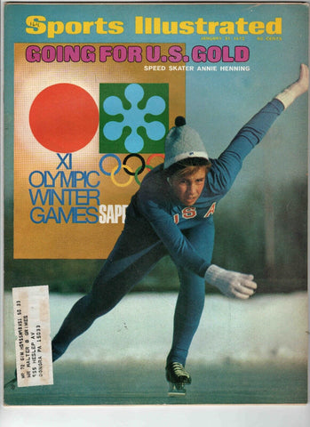 Jan 31 1972 Sports Illustrated Magazine Sapporo Olympics