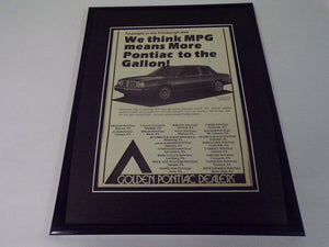 1979 Pittsburgh Golden Pontiac Dealers 11x14 Framed ORIGINAL Advertisement 