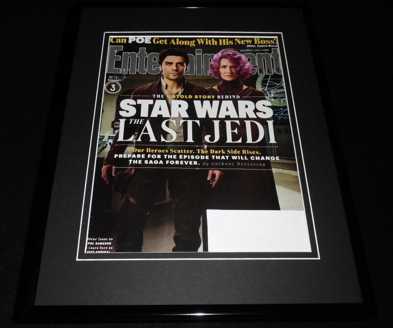 Star Wars Last Jedi Framed ORIGINAL 2017 Entertainment Weekly Cover Oscar Isaac