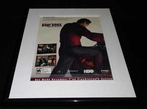 Sopranos Road to Respect 2006 PS2 Framed 11x14 ORIGINAL Advertisement 