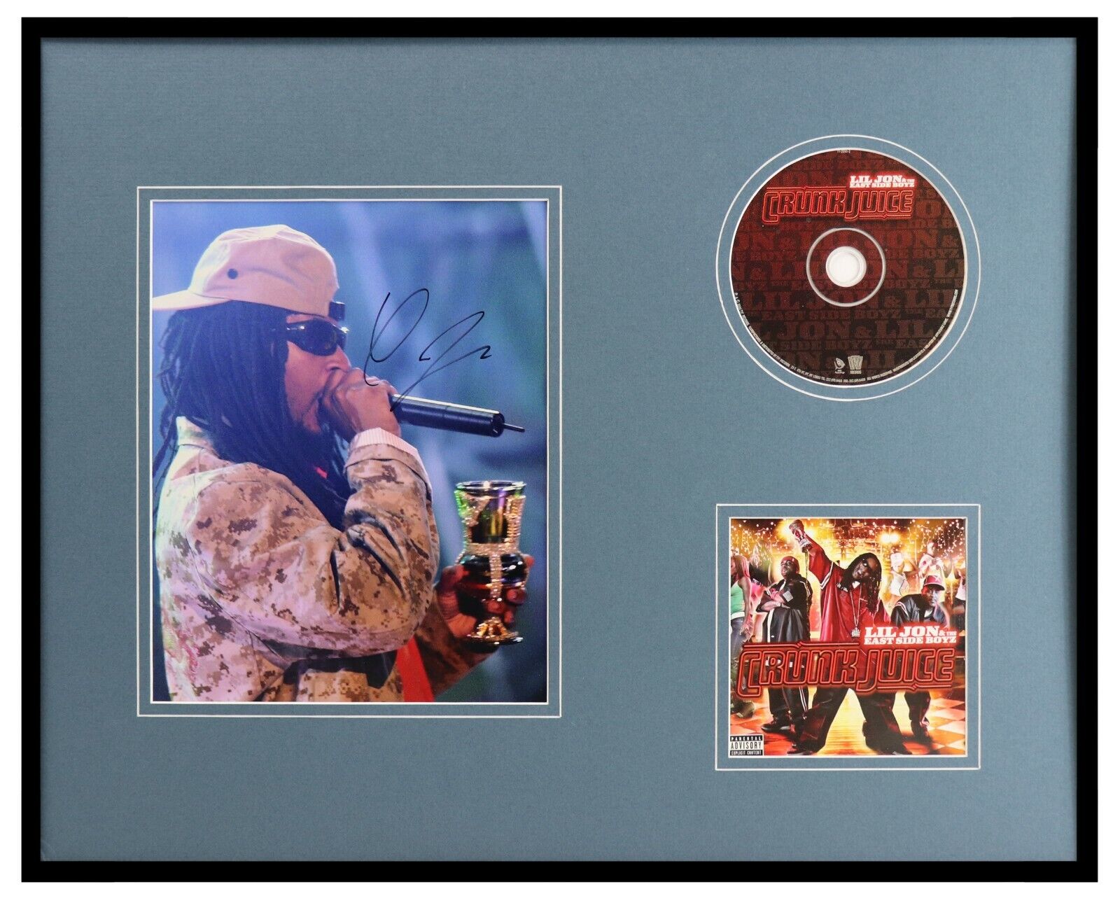 Lil Jon Signed Framed 16x20 Photo + Crunk Juice CD Display AW 