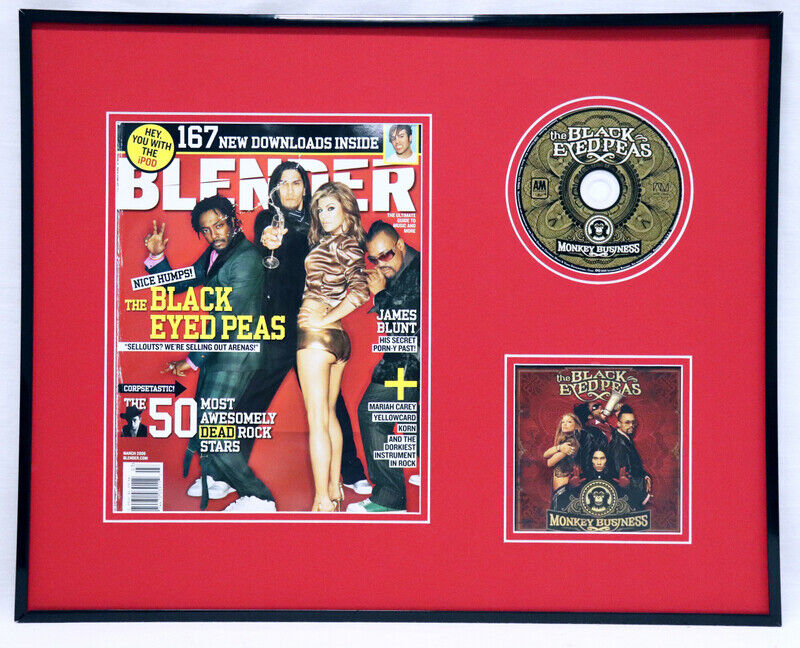 Black Eyed Peas 16x20 Framed 2006 Blender Magazine Cover Monkey Business CD Set