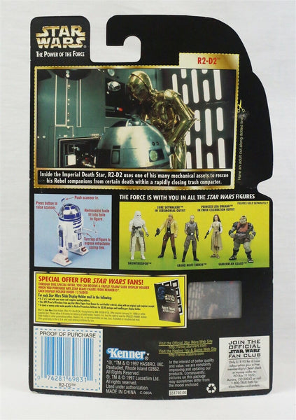 VINTAGE SEALED 1997 Star Wars POTF R2-D2 Freeze Frame Action Figure