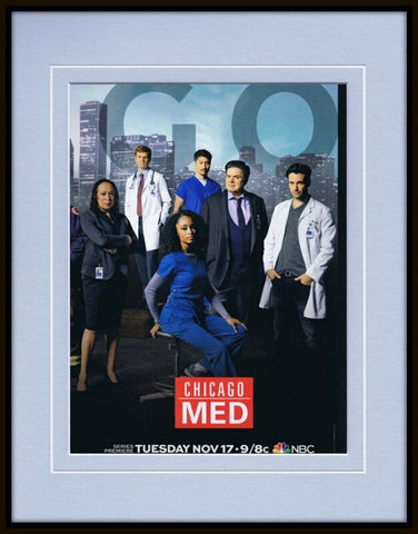 Chicago Med 2015 NBC Framed 11x14 ORIGINAL Vintage Advertisement