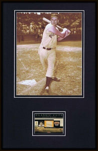 Ralph Kiner Framed 11x17 Game Used Bat & Photo Display Pirates