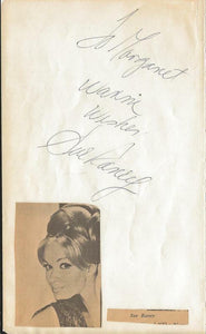 Sue Raney Signed 4.25x7 Vintage Album Page 