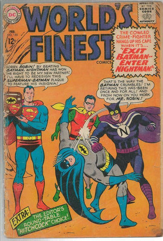 World's Finest #155 ORIGINAL Vintage 1966 DC Comics Superman Batman