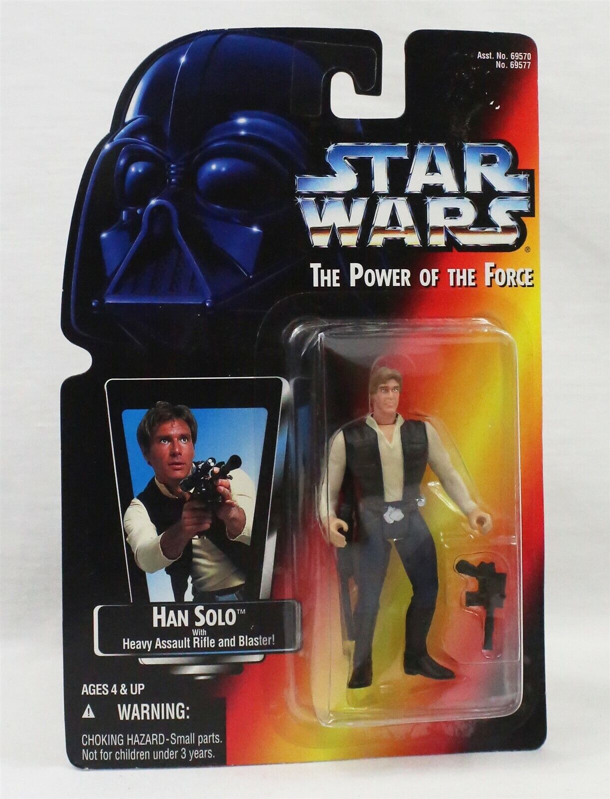 VINTAGE SEALED 1995 Star Wars POTF Han Solo w/ Rifle Action Figure