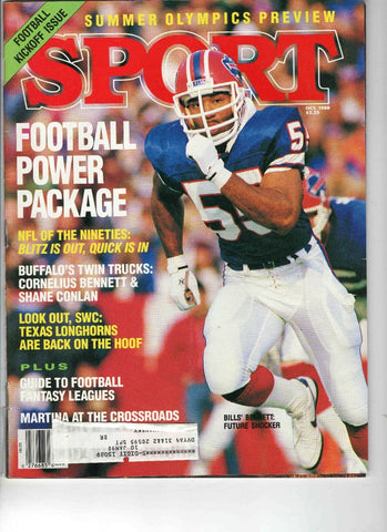 Oct 1988 Sport Magazine Cornelius Bennett Bills