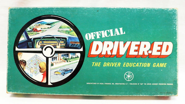 VINTAGE COMPLETE 1969 Visual Dynamics Driver Ed Board Game