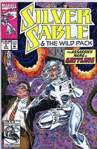 Silver Sable and the Wild Pack #2 ORIGINAL Vintage 1992 Marvel Comics 