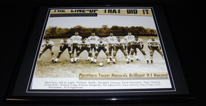 1963 Pitt Panthers Football Team Framed 11x14 Photo Display 