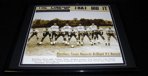 1963 Pitt Panthers Football Team Framed 11x14 Photo Display 