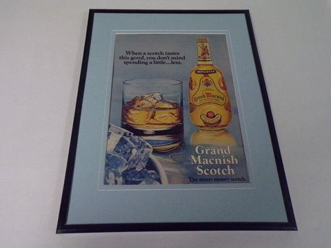 1975 Grand Macnish Scotch Framed 11x14 ORIGINAL Vintage Advertisement