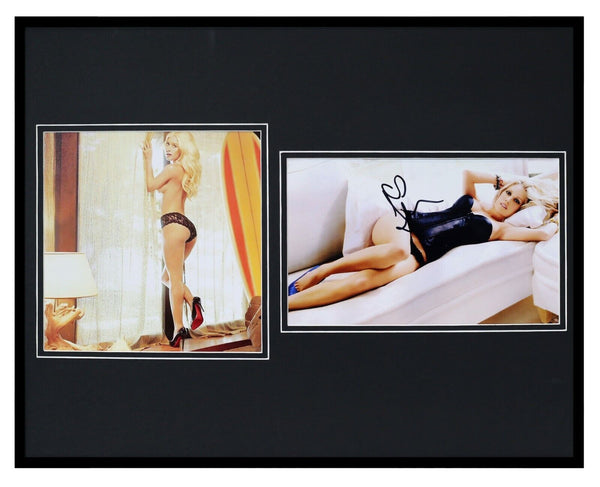 Heidi Montag Signed Framed 16x20 Lingerie Heels Photo Set The Hills