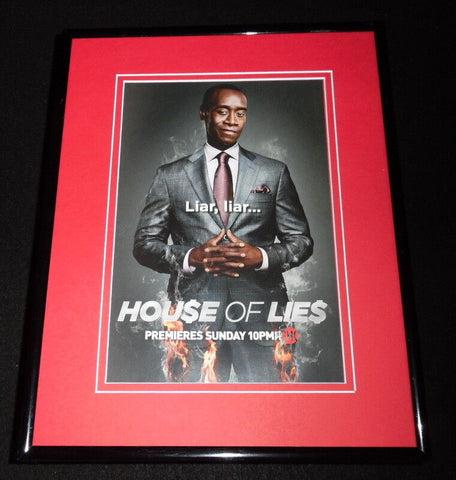 House of Lies Showtime Framed 11x14 ORIGINAL Vintage Advertisement Don Cheadle