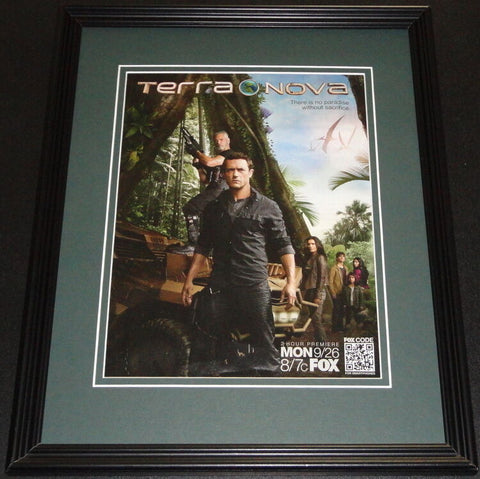 Terra Nova 2011 Framed 11x14 ORIGINAL Vintage Advertisement Jason O'Mara