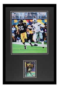 Rod Woodson Signed Framed 11x17 Photo Display Steelers Super Bowl XXX vs Deion