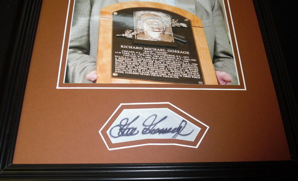 Rich Goose Gossage Signed Framed 11x14 Photo Display Padres HOF Induction