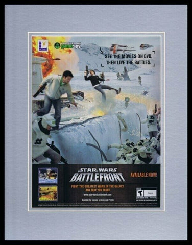 2004 Star Wars Battlefront Framed 11x14 ORIGINAL Vintage Advertisement