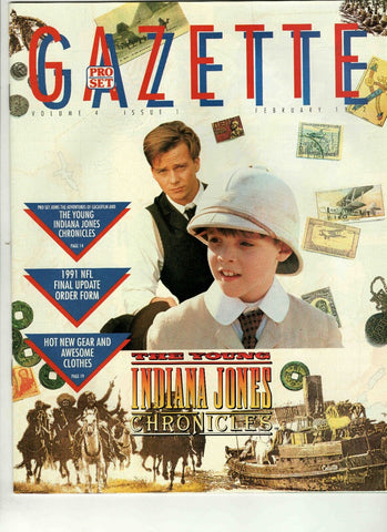 Feb 1992 Pro Set Gazette Magazine Young Indiana Jones Chronicles