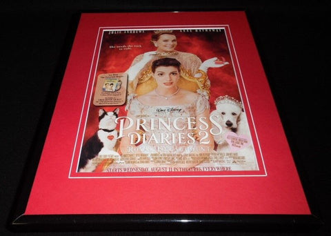 Princess Diaries 2 2004 Framed 11x14 ORIGINAL Advertisement Anne Hathaway