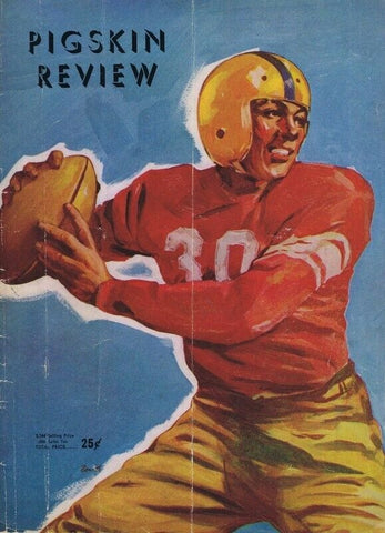 ORIGINAL Vintage Oct 4 1947 USC vs Rice Football Program 