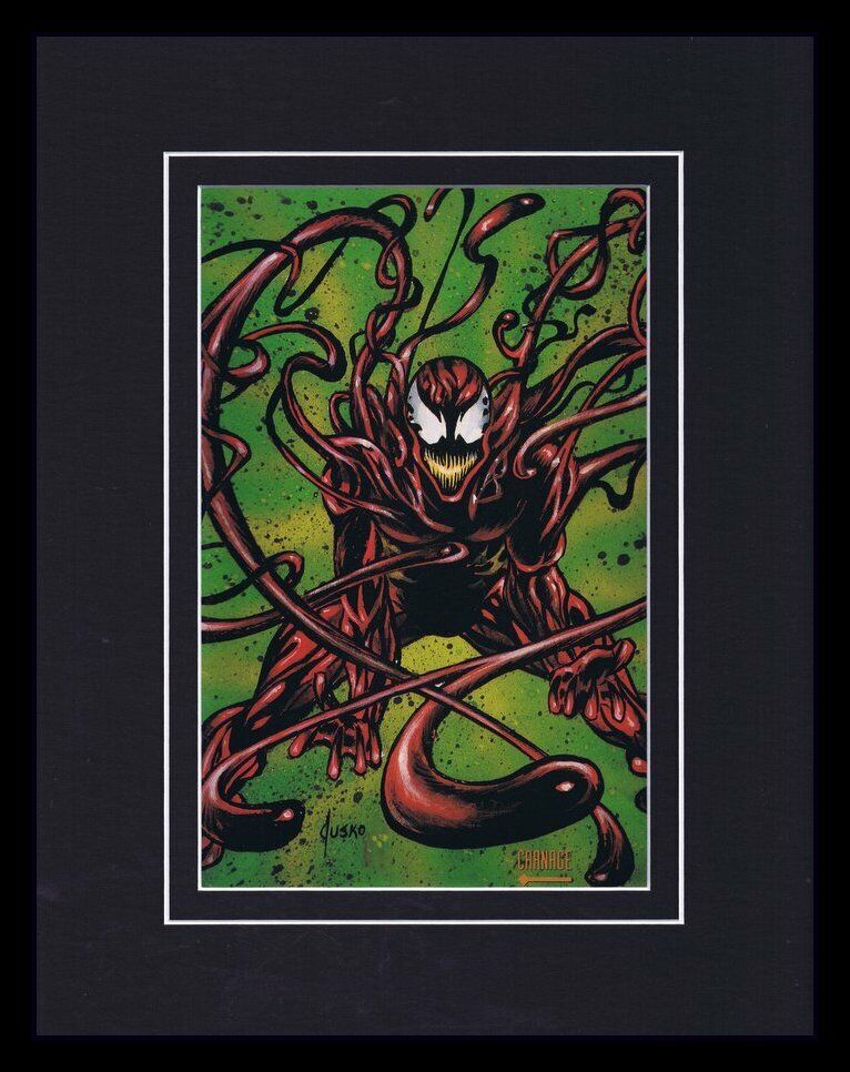 Carnage 1993 Framed 11x14 Marvel Masterpieces Poster Display 