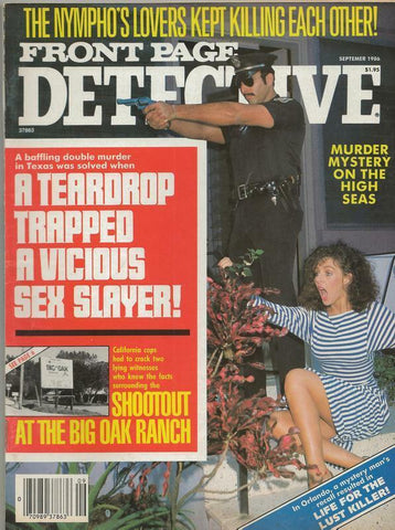 ORIGINAL Vintage Front Page Detective Magazine Vol 49 #9 September 1986 GGA