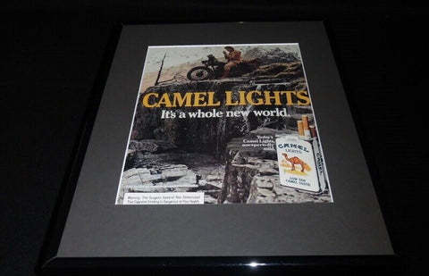 1984 Camel Lights Cigarettes Framed 11x14 ORIGINAL Vintage Advertisement E