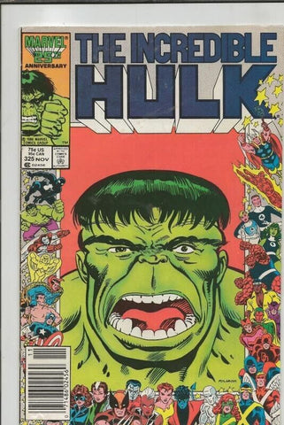 Incredible Hulk #325 ORIGINAL Vintage 1986 Marvel Comics 1st Rick Jones Hulk