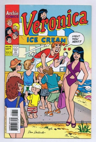 Veronica #46 ORIGINAL Vintage 1995 Archie Comics Swimsuit GGA