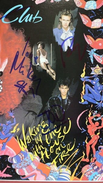 Culture Club Group Signed Framed Waking Up with the House on Fire Record JSA