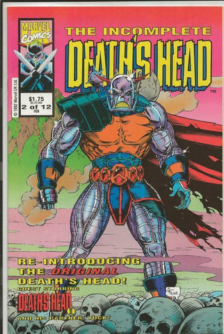 Incomplete Death's Head #2 ORIGINAL Vintage 1993 Marvel Comics 