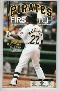 2010 Pittsburgh Pirates First Pitch Program Andrew McCutchen