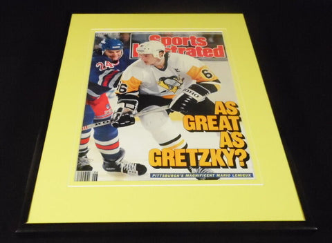 Mario Lemieux Framed 11x14 ORIGINAL 1989 Sports Illustrated Cover Penguins