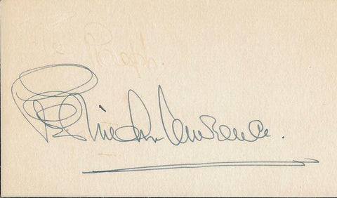 Gertrude Lawrence Signed Vintage 3x5 Index Card JSA 