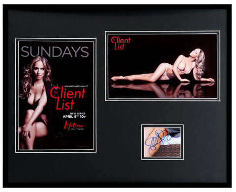 Jennifer Love Hewitt Signed Framed 16x20 Lingerie Photo Display The Client List 