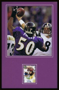 Tommy Polley Signed Framed 11x17 Rookie Card & Photo Display PRESS PASS Ravens