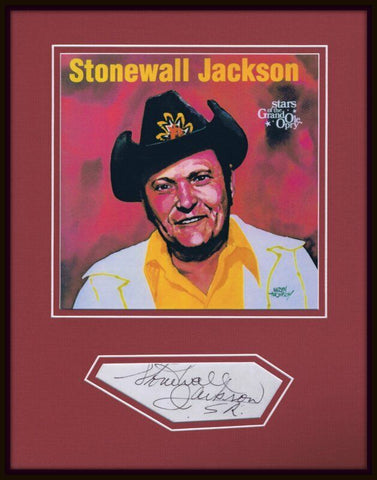 Stonewall Jackson Signed Framed 11x14 Photo Display 