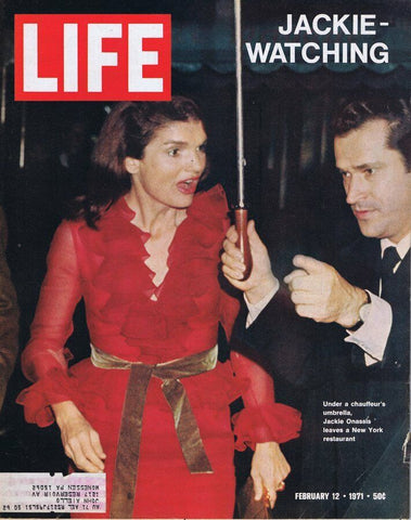 ORIGINAL Vintage Life Magazine February 12 1971 Jackie Kennedy Onassis