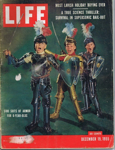 ORIGINAL Vintage Life Magazine December 19 1955 Armor for 6 Year Olds