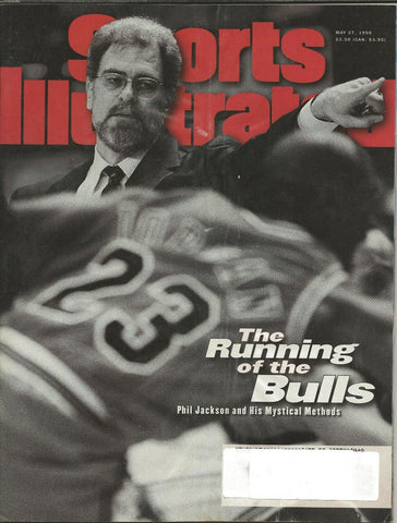 ORIGINAL Vintage May 27 1996 Phil Jackson M Jordan Sports Illustrated Magazine