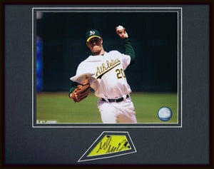 Mark Mulder Signed Framed 11x14 Photo Display A's 