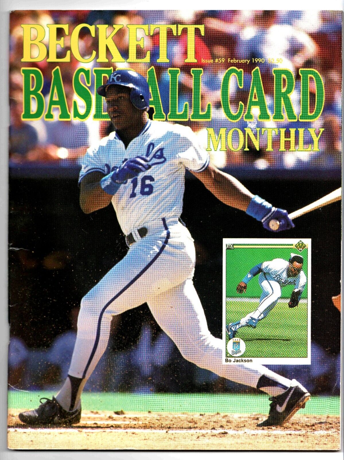 Feb 1990 Beckett Baseball Magazine #59 Bo Jackson Royals