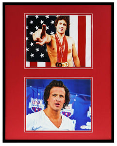 Ryan Lochte Signed Framed 16x20 Photo Set JSA Olympic Medals